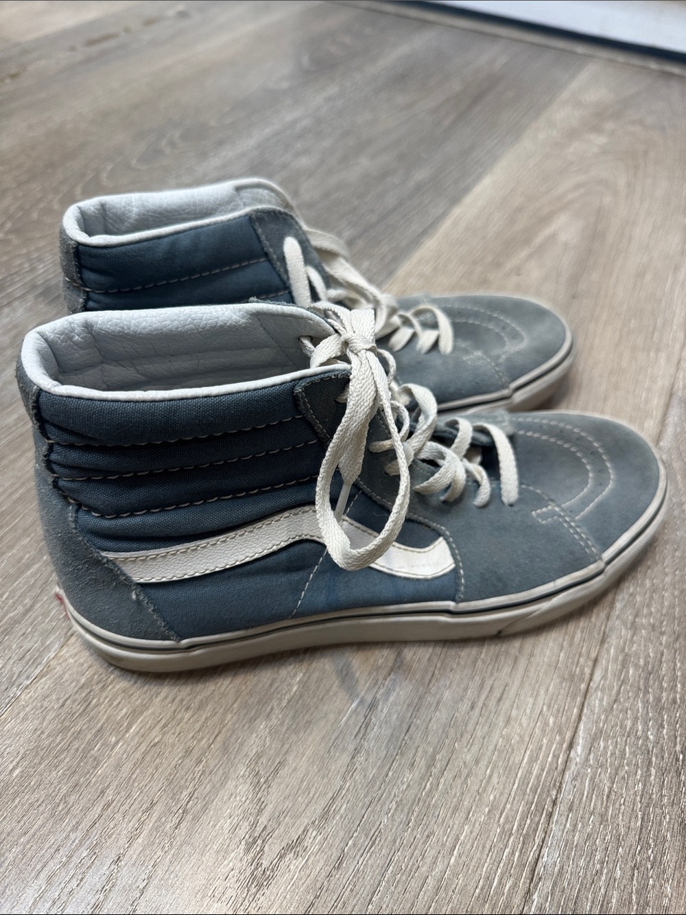 Vans High-Top Sneakers in Slate Blue with White Stripe CB